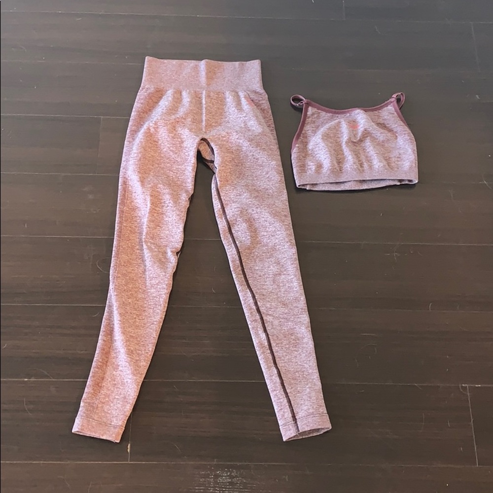 Gymshark Pink Leggings and Top Set